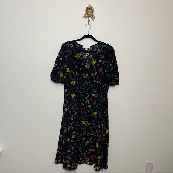 Amour Vert Odette Silk Dress XL - Picture 1 of 9
